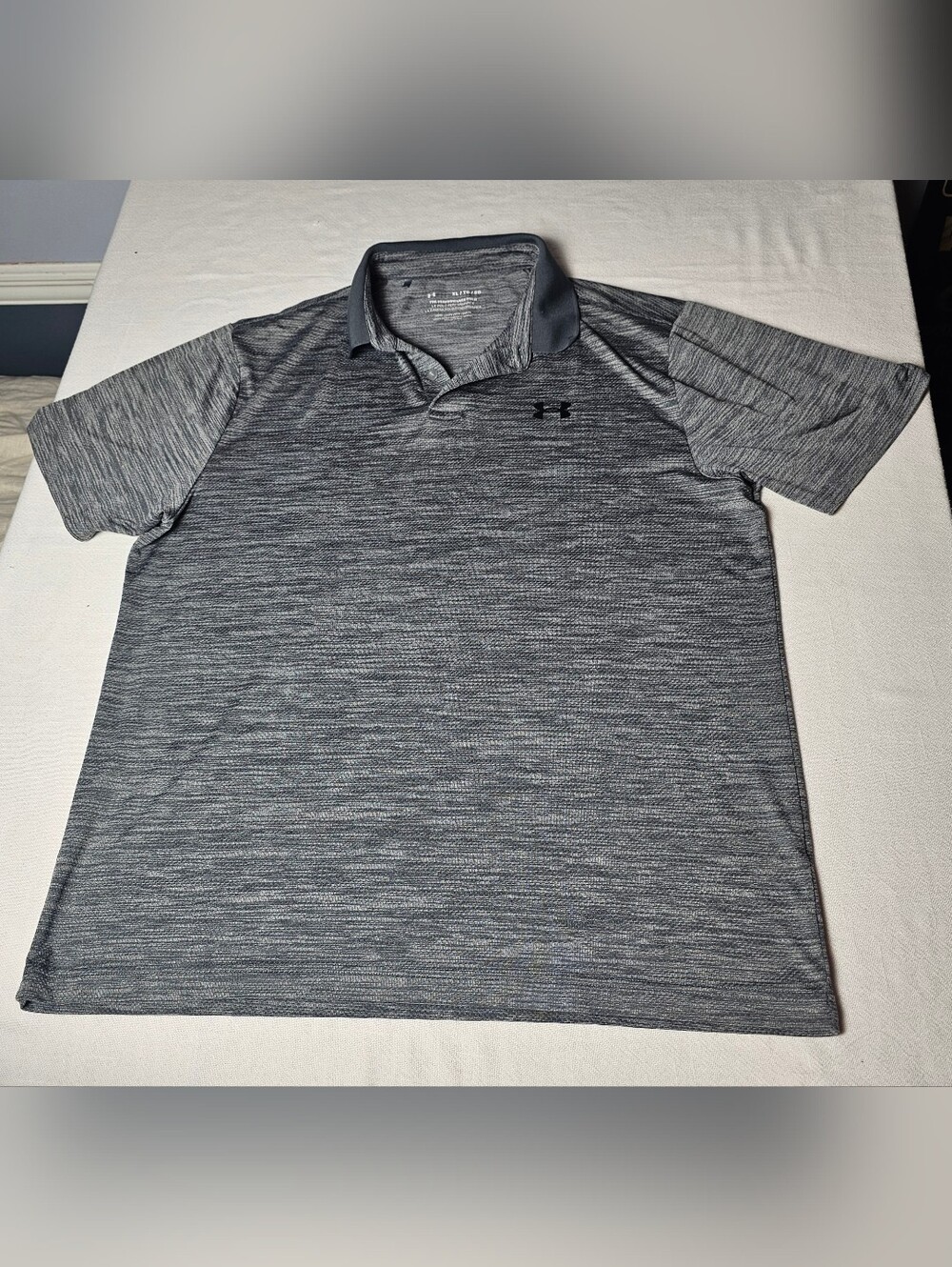 Under Armour Performance 2.0 Polo Shirt Mens Size XL Gray